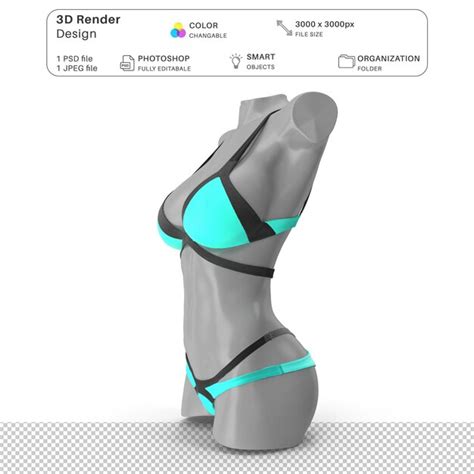 Mannequin F Minin Portant De La Lingerie Mockup Mod Lisation D Fichier