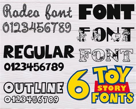 Toy Story Font Family - Dafont Free | Toy story font, Toy story, Lettering