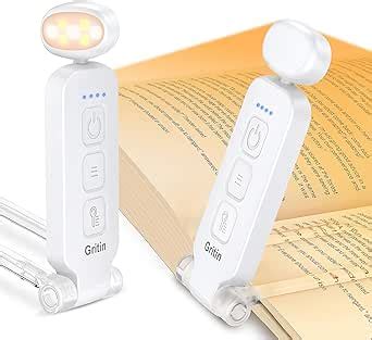 Gritin Lampe De Lecture Rechargeable Liseuse Lampe Lecture Couleurs