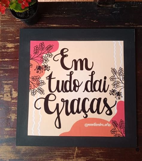 Lettering Em Tudo Dai Gra As Elo Produtos Especiais