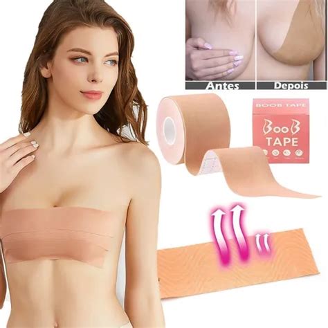 Sutiã Fita Levanta Seios Peito Adesivo Discreto Boob Tape 5m MercadoLivre