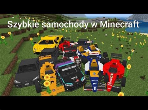 Szybkie Samochody W Minecraft Mod Do Minecraft Youtube