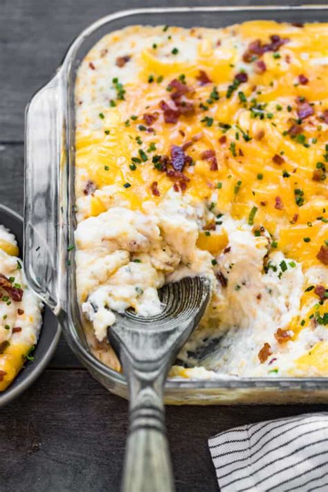 Loaded Mashed Potato Casserole Make Ahead Recipe The Cookie Rookie®