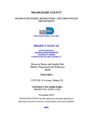 Fillable Online Miami Dade Parks Recreation And Open Spaces Fax Email