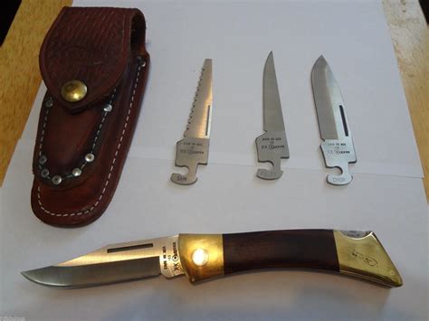 Vintage Case Xx Changer Folding Knife With Sheath Box Manual