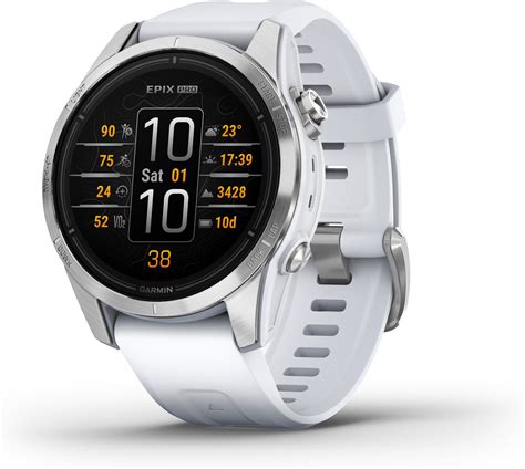 Смарт-часы Garmin epix Pro Gen 2 Silver/Whitestone 42мм цена | 220.lv