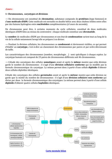 Solution Mitose Et M Iose Cours Complet Studypool