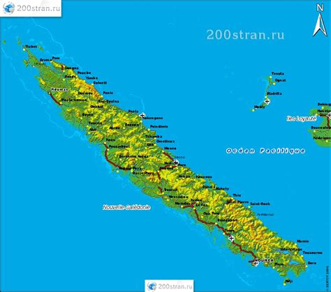 Новая каледония карта мира
