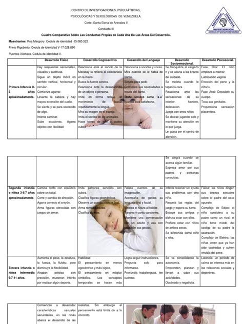 PDF Cuadro Comparativo áreas de desarrollo en la infancia DOKUMEN TIPS