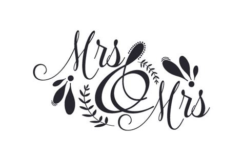 Mrs And Mrs Svg Cut File By Creative Fabrica Crafts · Creative Fabrica