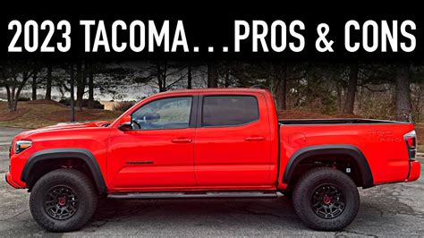 Pros And Cons 2023 Toyota Tacoma Trd Pro Youtube