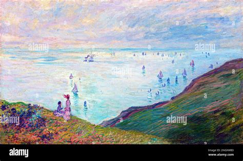 Claude Monet S Cliffs At Pourville Stock Photo Alamy