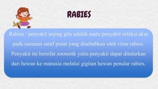 Penyakit Rabies Berasal Dari Gigitan Hewan PPT