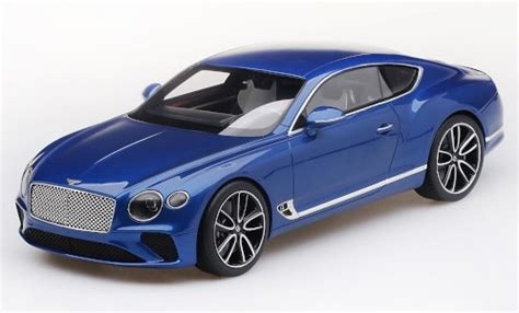 Modellautos Bentley Continental Test Top Speed Gt Metallic Blau