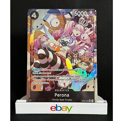 Perona Op Parallel Sr Wings Of Captain One Piece Card Alt Art Ebay