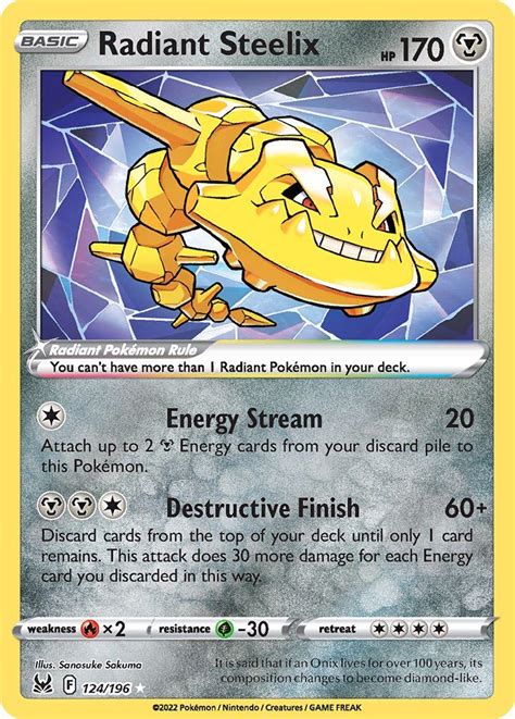 Radiant Steelix #124 Prices | Pokemon Lost Origin | Pokemon Cards