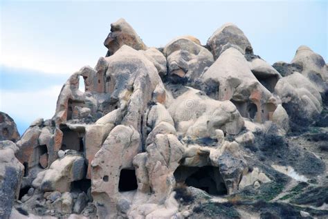 Cave Houses in Cappadocia, Turkey Stock Photo - Image of caves ...