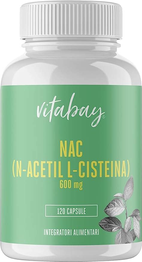 Vitabay NAC Kapseln N Acetyl Cystein 120 Kapseln VEGAN LABORGEPRÜFT