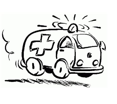 Coloriage Ambulance à imprimer sur ColoriageEnfant