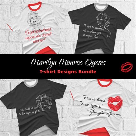 Decal Marilyn Monroe Svg T Shirt Designs Bundle Masterbundles