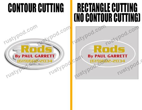 Personalized Hot Rod Lettering Vinyl Sticker 10404 Rustypod Store