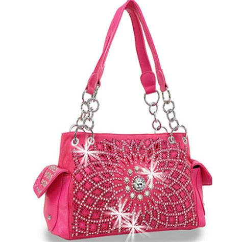 Zzfab Zzfab Starburst C And Carry Purse Rhinestone Western Handbag