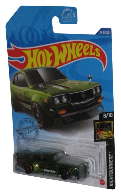 Hot Wheels Nightburnerz 8 10 2017 Green Mazda RX 3 Toy Car 243 250 Walmart
