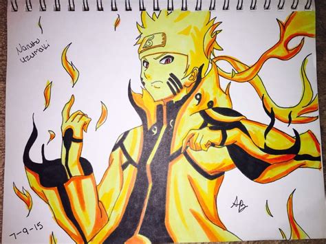 Naruto Bijuu Mode Drawing