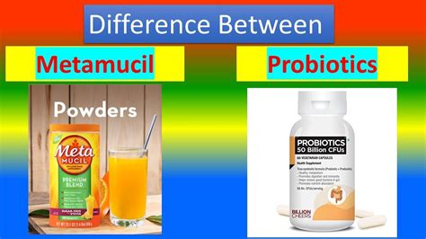 Difference Between Metamucil And Probiotics Youtube