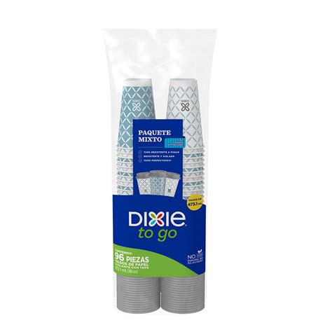 Dixie Vasos Aislantes Con Tapa 96 Pzas De 473 Ml Costc