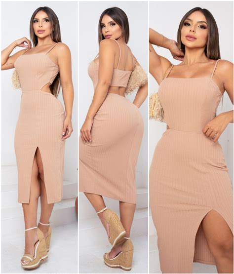 Vestido Mid Taty Nude