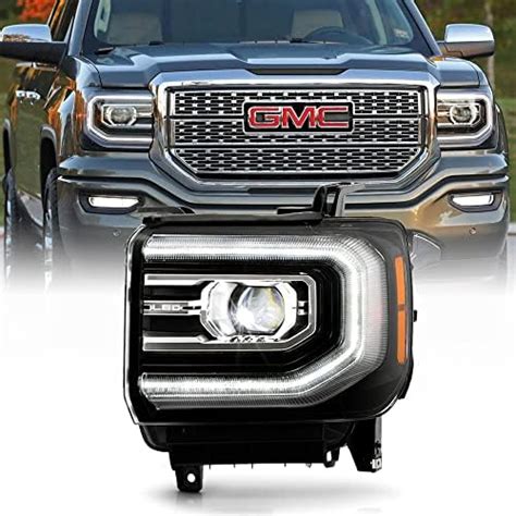 Acanii For 2016 2017 2018 Gmc Sierra 1500 Full Led Type Factory Style Projector