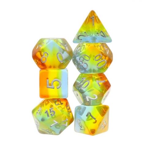 Crystal Rose Rpg Dice Set Eventeny