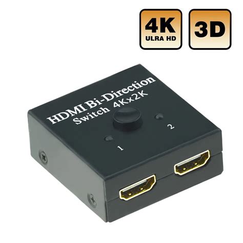 Conmutador De Puertos Hdmi Bidireccional Quevinal X O Selector