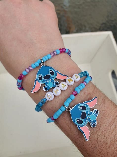 Stitch And Ohana Bracelets Stack Movie Inspired Bracelet Etsy Uk