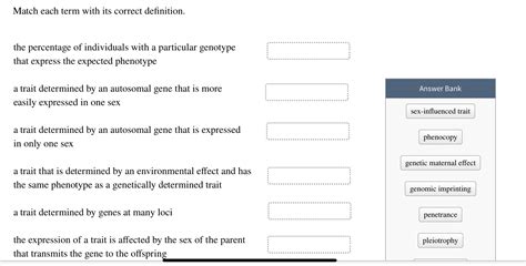 Solved Match Each Term With Its Correct Definition The Chegg