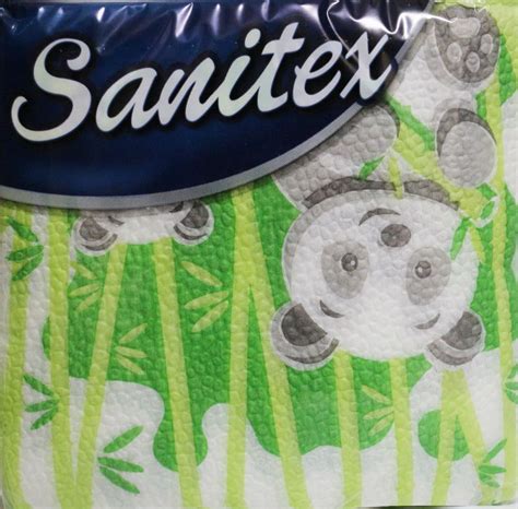 САЛФЕТКИ Sanitex САНИТЕКС Панда 33/33 см 60 бр