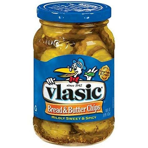 Vlasic Bread And Butter Pickle Chips 16 Oz Jar Grocery And Gourmet Food