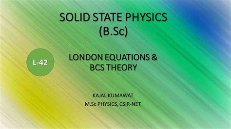 Lecture London Equations Flux Quantization And Bcs Theory Youtube