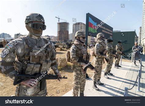 Azerbaijan Soldier Uniforms On Display Trophy Stock Photo 1996416503 ...