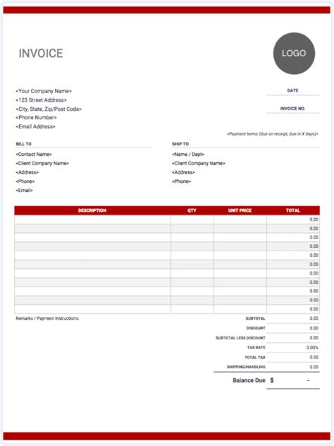 Free Attorney Invoice Templates