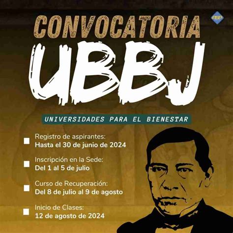 Convocatoria Universidad Benito Juárez 2024 ¡ubbj Asp