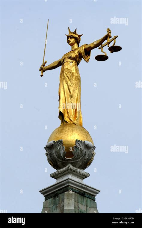 The Famous Statue Of Lady Justice By The British Sculptor Frederick