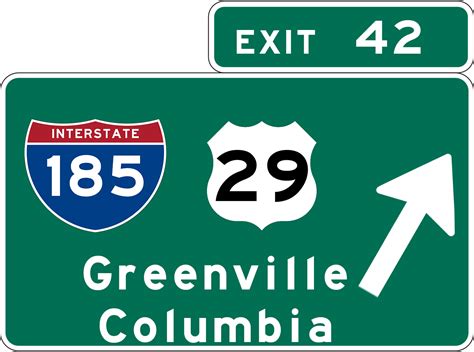 Exit 42 Sign Sc Interstate 85 By Hammerbro101 On Deviantart