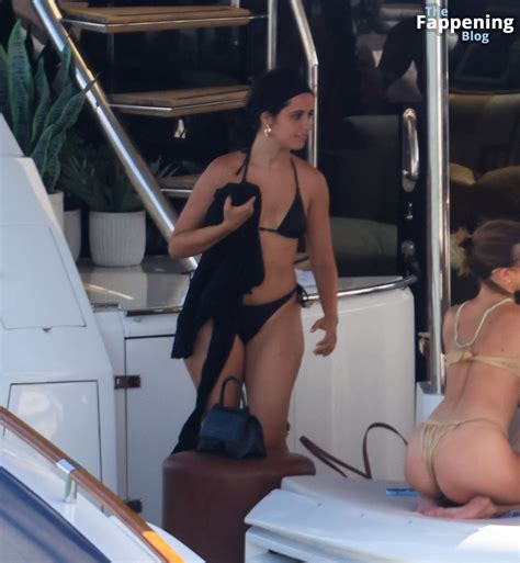 Camila Cabello Is Seen In Black Bikini As She Spends The Day On Marc Anthonys Yacht In Miami