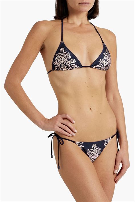 ZIMMERMANN Printed Triangle Bikini THE OUTNET