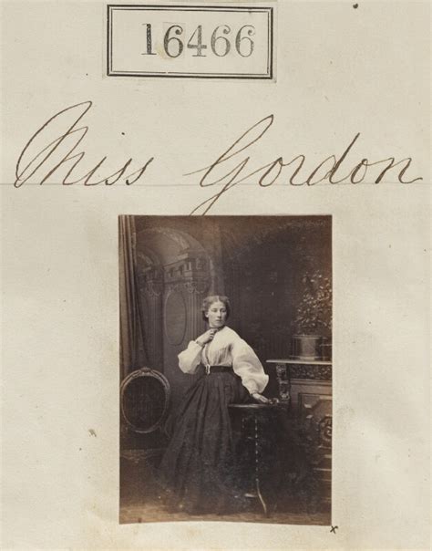 Npg Ax64378 Miss Gordon Portrait National Portrait Gallery