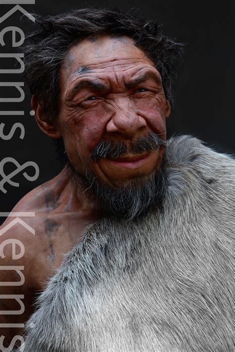 Reconstruction Of Neanderthal With Child Made By Adrie And Alfons