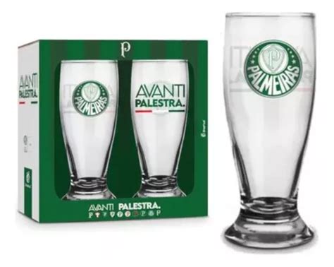 Kit Copo Palmeiras Vidro Tulipa Oficial Chopp Cerveja Mercadolivre