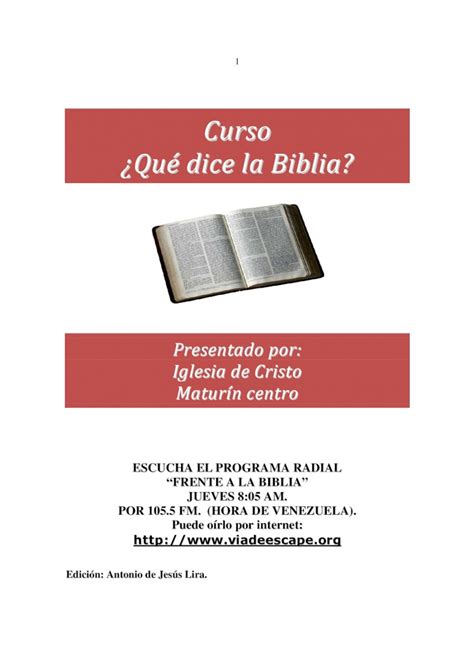 PDF Curso qué dice la biblia DOKUMEN TIPS